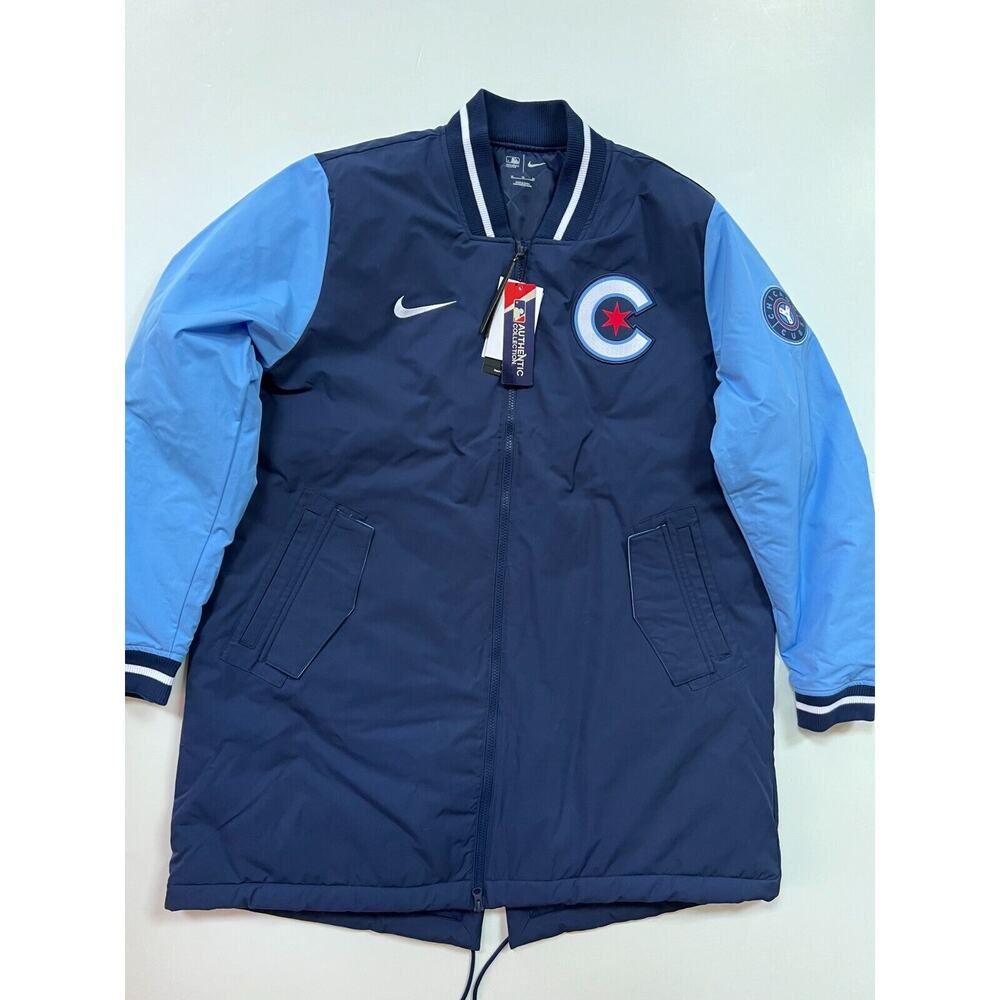 Nike Chicago Cubs Authentic Collection City Connect Dugout Jacket Men's Size XL